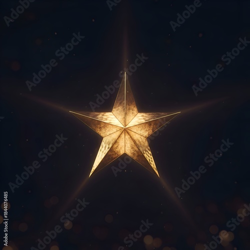 christmas star on a dark background