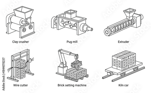 Illustrative Diagram: Brick Manufacturing Machinery Detailed Schematics
