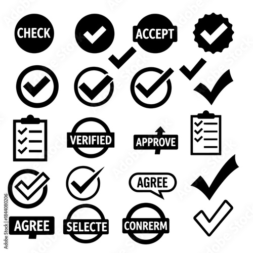 check, verified, tick , okay, agree good, selected silhouette pack