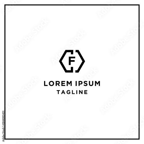 Free Download cf or fc hexagon logo - GFXLoad