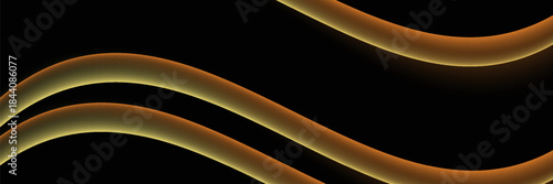 black elegant wavy gold line modern luxury abstract background design. suit for bussines, banners