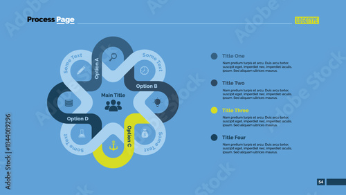 Four Option Parts Slide Template