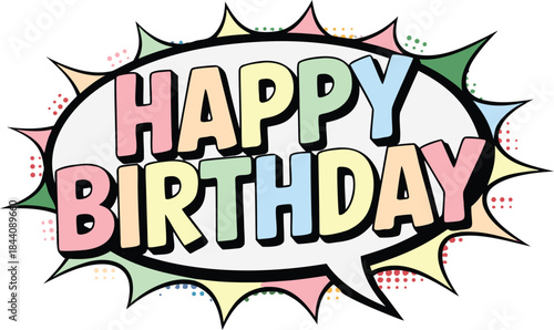 Happy birthday banner design