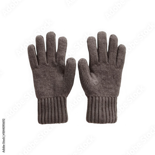 black gloves isolated on white