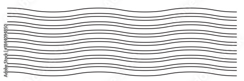 Waves line set. Wave ornament pattern. Set of wavy zigzag lines. Wave thin line background. Vector zigzag and wavy horizontal underline. Vector
