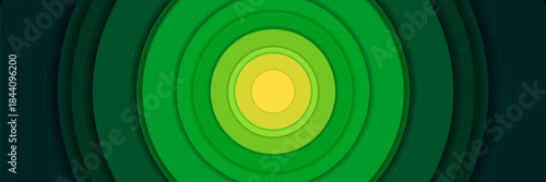 green gradient glowing realistic circle shape abstract background. simple design