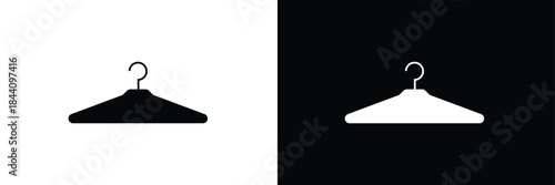 Clothes hanger icon symbol collection on white background. Vector Illustration .EPS 10 .