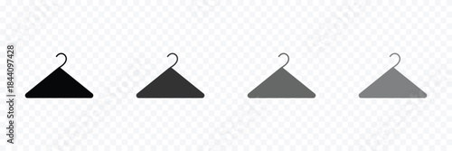 Clothes hanger icon symbol collection on white background. Vector Illustration .EPS 10 .