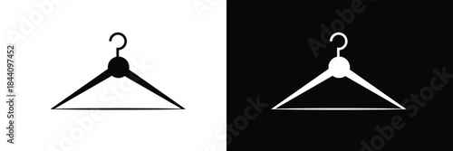 Clothes hanger icon symbol collection on white background. Vector Illustration .EPS 10 .