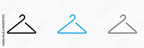 Clothes hanger icon symbol collection on white background. Vector Illustration .EPS 10 .