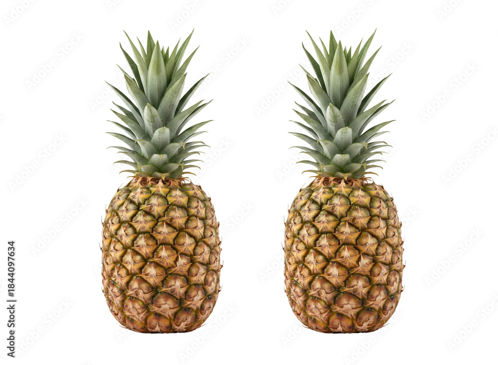 Fototapeta premium pineapple on white background