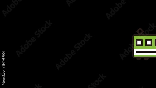 電車が走るアニメーション