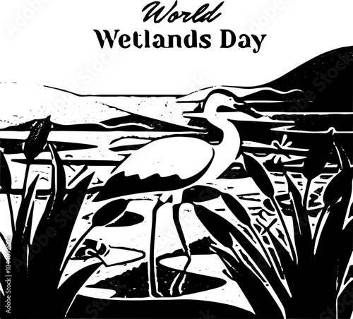 vector illustration and international Wetlands day