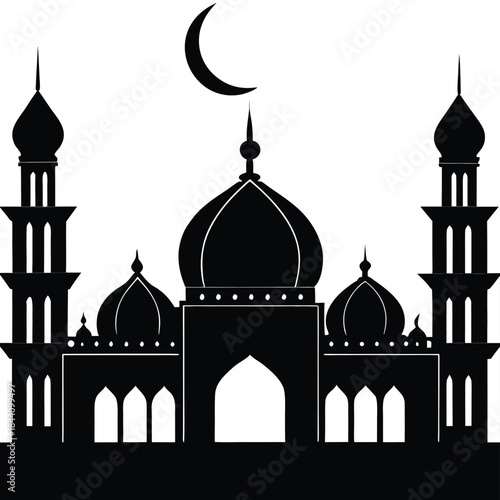 taj mahal vector illustration