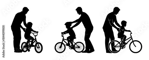 Generational Cycle: Father and Child Riding