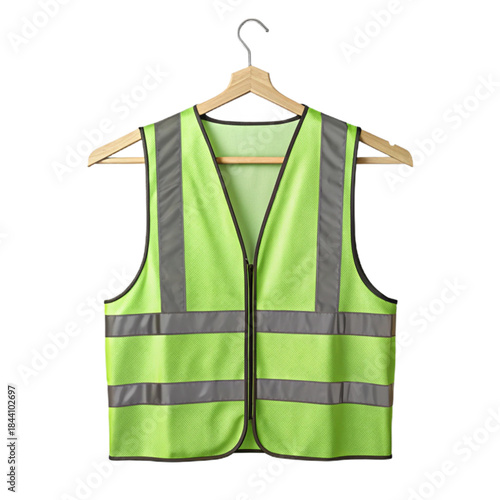 Stay safe and seen with this vibrant reflective safety vest, perfect for construction, traffic control, or any job requiring high visibility protection now