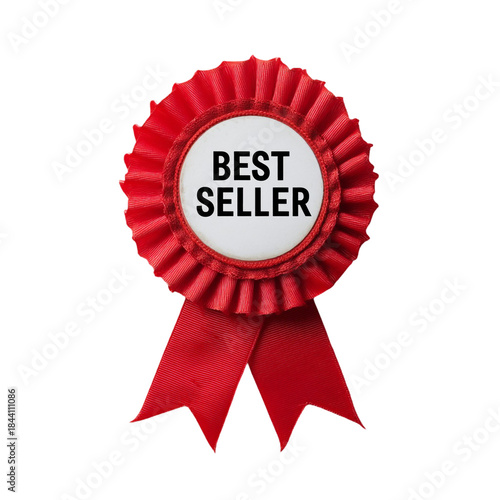 Best Seller Ribbon Isolated on Transparent Background