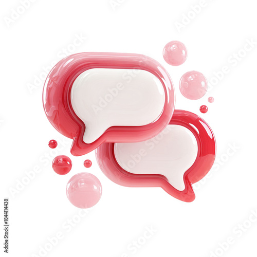Speech Message Bubble Symbol Cut Out