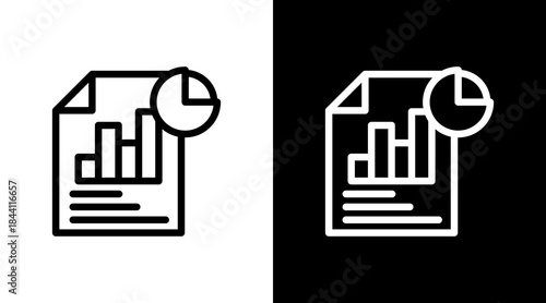 Report With Icon Set Design