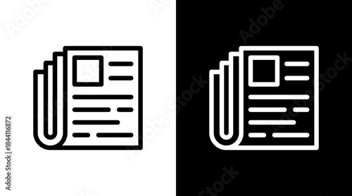News With Icon Set Design