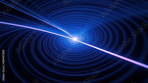Concentric magnetic field lines of pure light warping space around a laser beam.