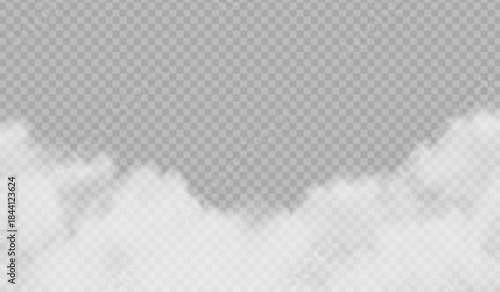 Realistic Ground Fog Overlay with Soft Diffusion PNG overlay