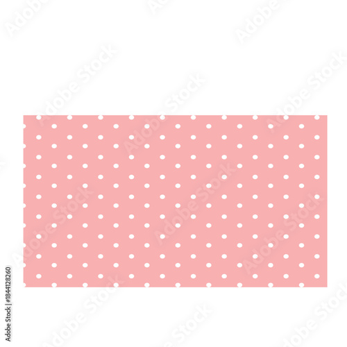 Cute pink polka dot patch sticker icon, perfect for scrapbooks, planners, or illustrating playful, dotted, and minimalist decorative designs.
