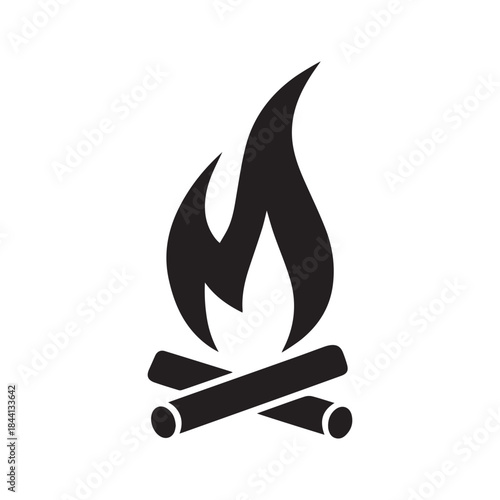 Fire vector pictogram