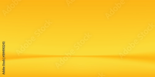 yellow background abstract with Gradient in empty room studio, Yellow empty room studio gradient used for background, yellow background.