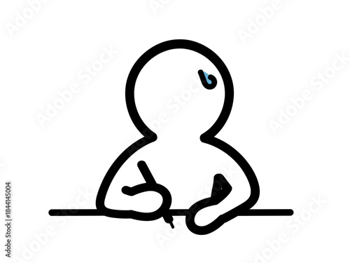 仕事に追われる人