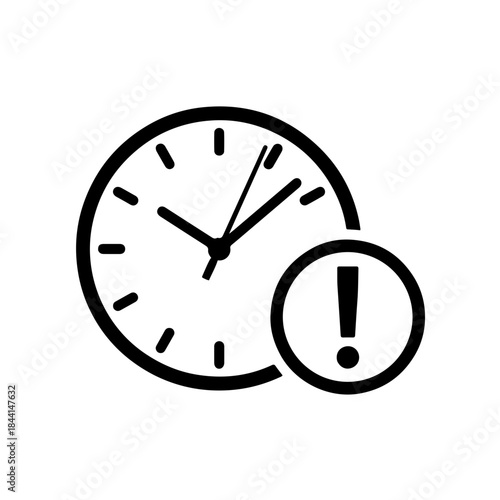 illustration of a clock with its hands stopped, often including an exclamation mark. This graphic emphasizes the critical concept of "Time is Brain," highlighting the urgency of immediate action