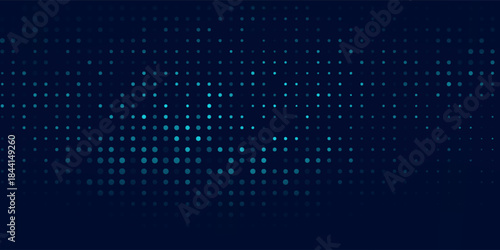 Futuristic pattern of blue hexagons for Business or Science background. Abstract hi-tech honeycomb mosaic. Medical research presentation.