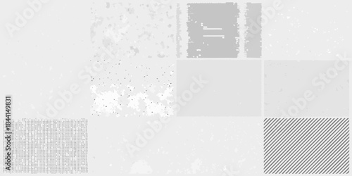 Abstract gray textures a collection of varied patterns and shades