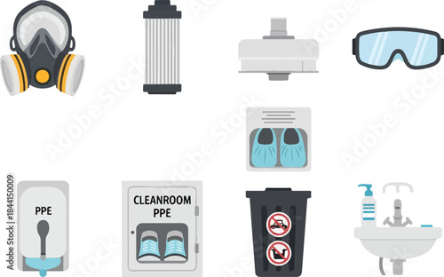 Personal Protective Equipment and Cleanroom Supplies Collection.