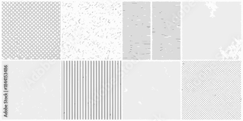 A collection of grayscale textures showcasing diverse patterns and surface finishes