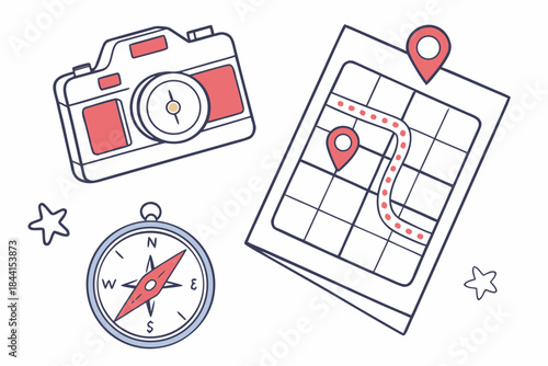 Augmented Reality Interface Elements Illustration  Vector Icon