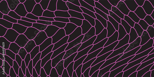 Purple fishnet texture. Seamless pattern for sportswear or soccer goals, volleyball nets, basketball hoops, hockey, and athletics. Abstract net background for sports.