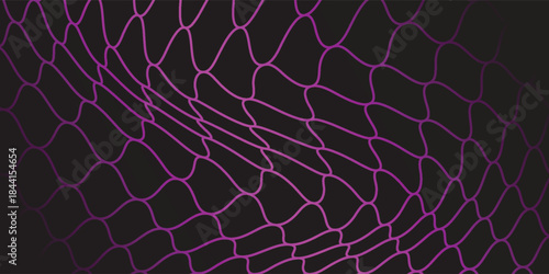Purple fishnet texture. Seamless pattern for sportswear or soccer goals, volleyball nets, basketball hoops, hockey, and athletics. vector