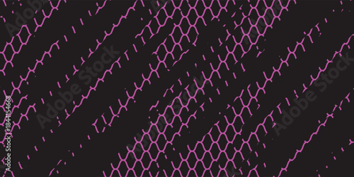 Purple fishnet texture. Seamless pattern for sportswear or soccer goals, volleyball nets, basketball hoops, hockey, and athletics. vector