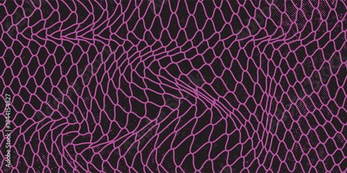 Purple fishnet texture. Seamless pattern for sportswear or soccer goals, volleyball nets, modern.