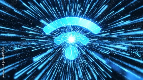 Digital wireless connection network signal technology background global internet communication concept