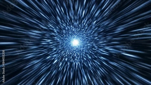 Hyperspace conduit swirls with radiant speed