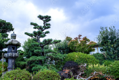 Wallpaper Mural The  beautiful garden and traditional house at Japan. Torontodigital.ca