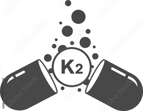 Vitamin K2 Capsules for Bone Health and Nutritional Supplement