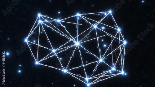 Interconnected cosmic network of bright nodes