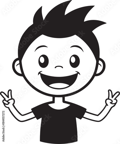 happy smiling boy
