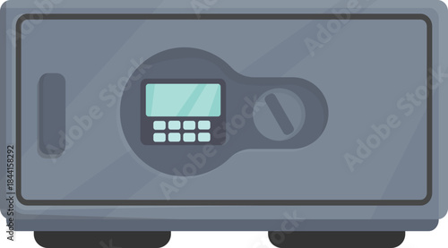 Diverse Collection of Modern Security Safes and Vaults Icon Set