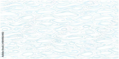 Abstract seamless pattern with flowing organic shapes in pale blue tones