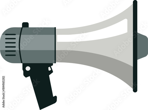 Megaphone vector illustration for public announcement and communication isolated on transparent background