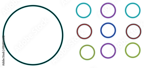 Neon Santa Claus Digital Screen Design